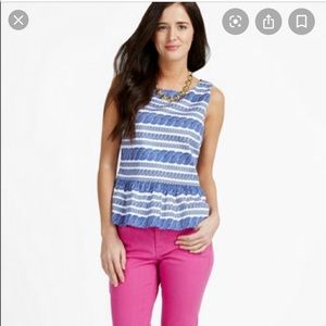 Vineyard Vines Nautical Peplum Top